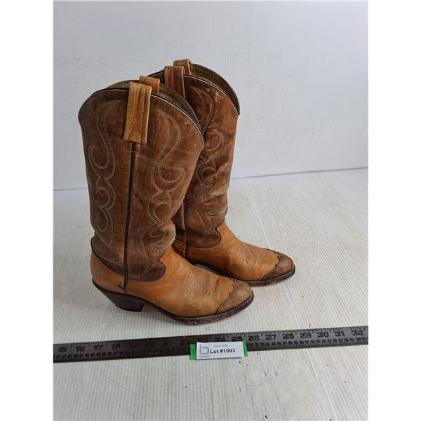 Pair of Acme Leather Cowboy Boots - Approx Size 5 Women's