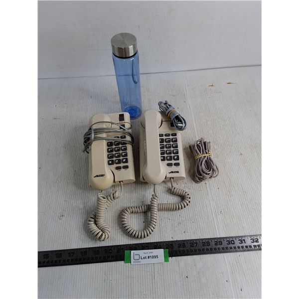 (2) Alltel Land Line Telephones, Travel Bottle