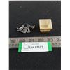 Image 1 : Collection of Pewter Charms, Miniature Mother of Pearl Basket