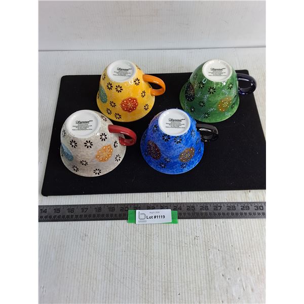 Set of 4 Signature Over-Sized Stoneware Mugs