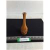 Image 1 : Hand Carved Wooden Vase - 7" High