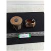 Image 1 : (2) Copper Containers - 1 is Ash Tray from India