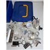 Image 4 : Plastic Tote w/Assorted Mostly Home Hardware - Some Appear New or Unused