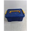 Image 5 : Plastic Tote w/Assorted Mostly Home Hardware - Some Appear New or Unused