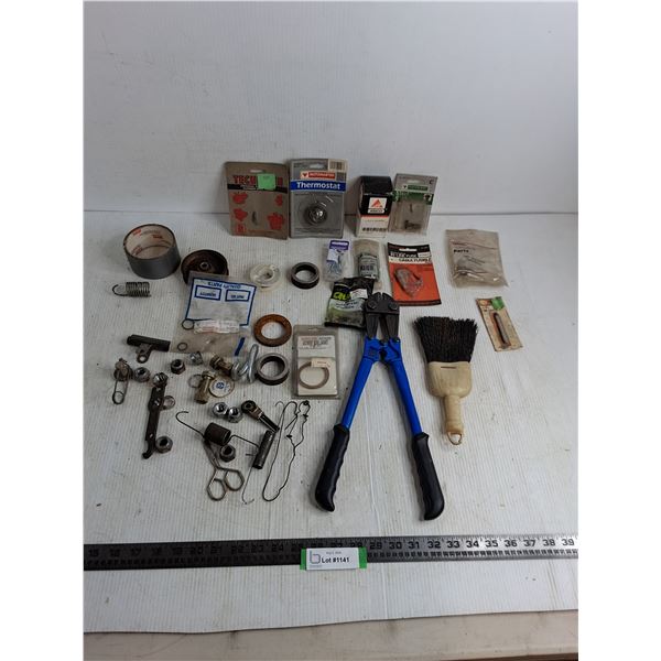 Assorted Hardware, Auto Parts, Bolt Cutters, Misc. - Some Are Sealed