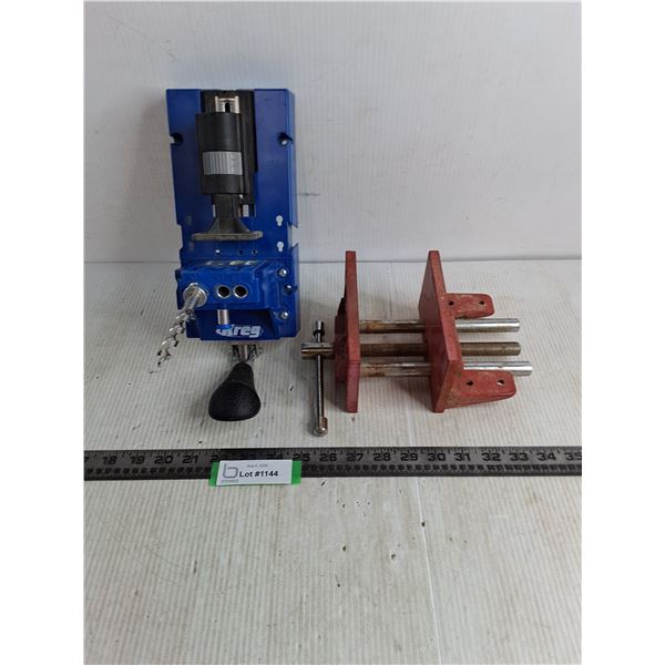 Kreg K4 Pocket Hole Jig w/.5" Bit, Bench Vise