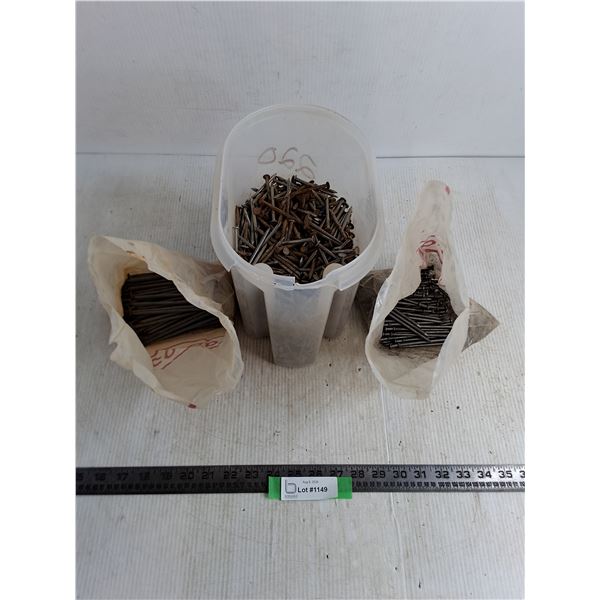 3 Lengths of Bulk Nails - Cannot Ship