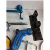 Image 6 : Tire Wrench, Assorted Pulleys & Cables, Hangers, Spray Gun, Misc.