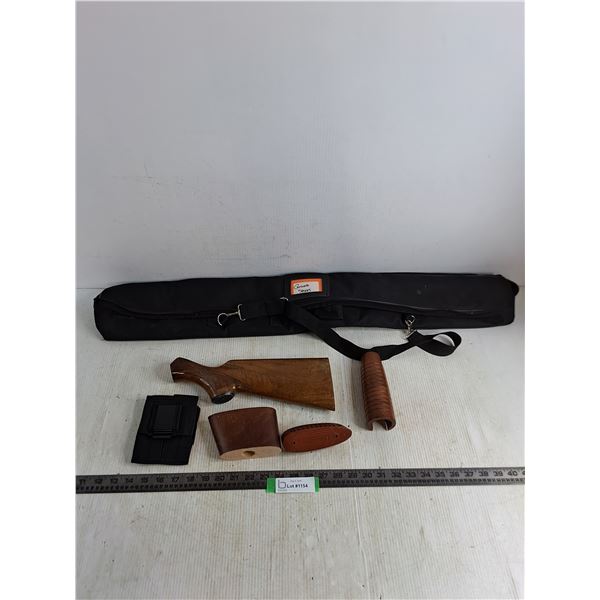Rifle Stock Parts, Nylon Strapping, Ground Spikes Tote Bag