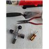 Image 3 : Work Light, Safety Triangle, Drill Attachments, Trowel, Pliers, Misc.