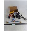 Image 1 : Electromagnetic Horn, Projector - Powers On, Pressure Gauge - These Items Appear Unused
