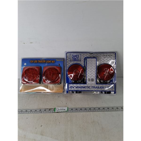 (2) LED Trailer Light Kits Appear Sealed