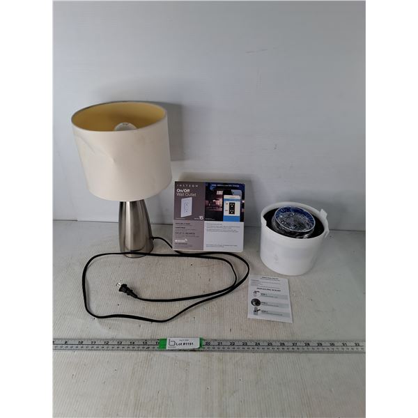 Touch Sensor Lamp Works, On/ Off Wall Outlet Box, Indoor Dryer Vent Kit