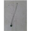 Image 3 : Green Water Drop Pendant Necklace With Silver Colored Chain Cannot Authenticate