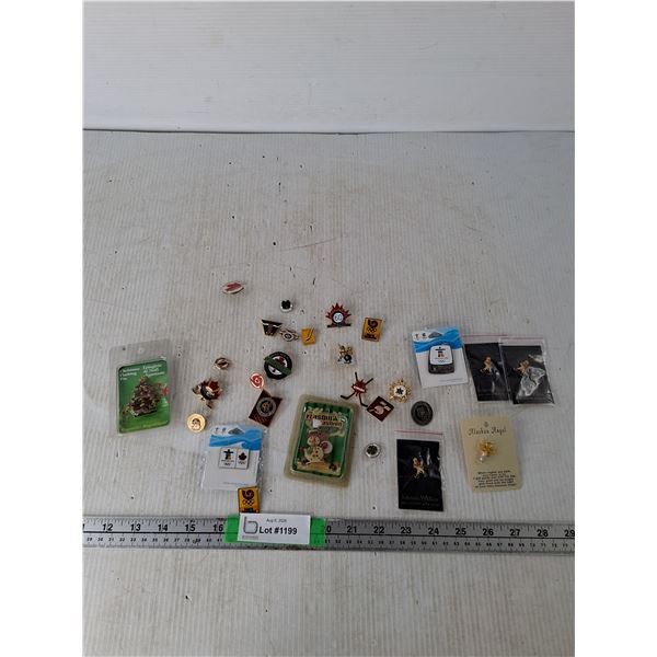 Various Pins Mostly Canadian Olympics Themed