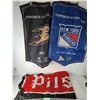 Image 1 : (3) Banners - (2) Hockey New York Rangers,  Pils Country Up To 55"x22"