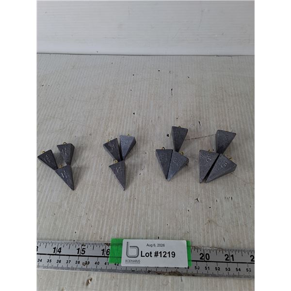 Fishing Weights 1 1/2- 3oz