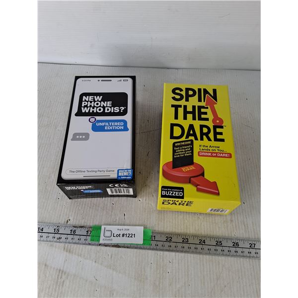(3) Adult Card Games- New Phone Who - Dis?, Spin The Dare