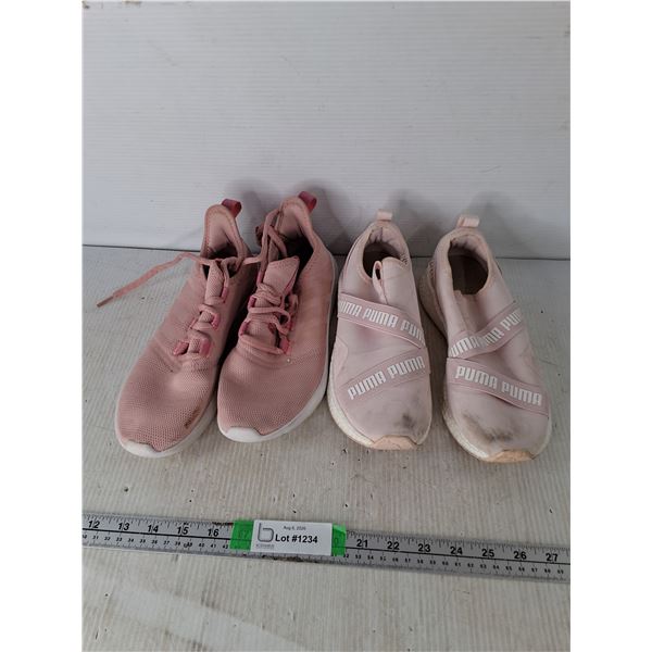 (2) Pink Womens Shoes Size 5 & 7.5