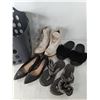 Image 2 : Laundry Hamper 15"x15"x12", (4) Women's Shoes- Call It Spring, Timberland Boots, Slippers