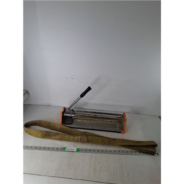 Tile Cutter 18.5"x6.75", Tow Strap 70"