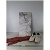 Image 1 : Tile 23"x 11.75", Soccer Shoes Men Size 8, Scarf