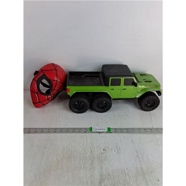Rubicon Toy Jeep - 18x5" - Spiderman Mask (As Is)