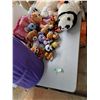 Image 1 : Assortment of Stuffed Animals, w/ 25"Laundry Hamper, Pickup Only