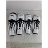Image 6 : Partial Set of Junior Hockey Gear - Shin, Pants, Chest, Neck Pads & Bag
