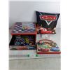 Image 1 : Cars Pillow, Board Books, Dominoes, Checkerboard w/ Pieces