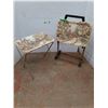 Image 1 : * (2) Vintage TV Tray w/ Rolling Storage Rack, Pickup Only