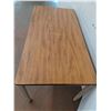 Image 2 : * Wooden Top, Metal Frame Table (60x30x30), Pickup Only
