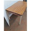 Image 4 : * Wooden Top, Metal Frame Table (60x30x30), Pickup Only