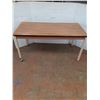 Image 1 : * Wooden Top, Metal Frame Table (60x30x30), Pickup Only