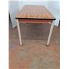 Image 2 : * Wooden Top, Metal Frame Table (60x30x30), Pickup Only