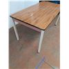 Image 4 : * Wooden Top, Metal Frame Table (60x30x30), Pickup Only