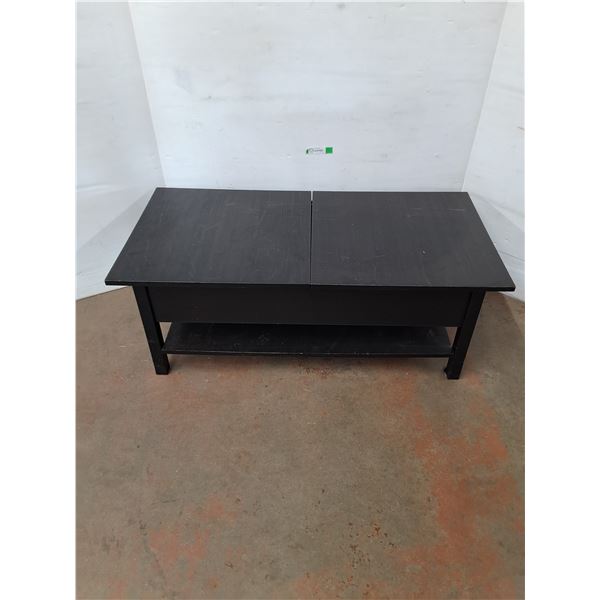 * Wooden Coffee Table w/ Storage (48x24x18), Pickup Only