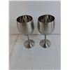 Image 5 : Various Glass, Metal, & Plastic Wine Glasses