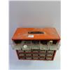 Image 2 : Metal Organizer With Plastic Drawers 9.75" x 12" x 6", With Random Stuff