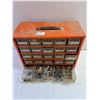 Image 6 : Metal Organizer With Plastic Drawers 9.75" x 12" x 6", With Random Stuff