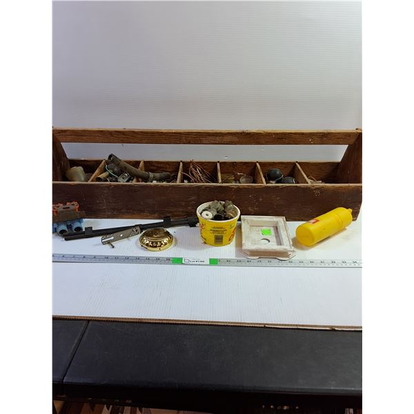 7 Compartment Wooden Organizer 36" x 10" x 8", Misc, Cannot Ship