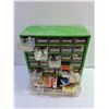 Image 2 : Metal Storage With Plastic Drawers 13" x 6" x 6", Misc
