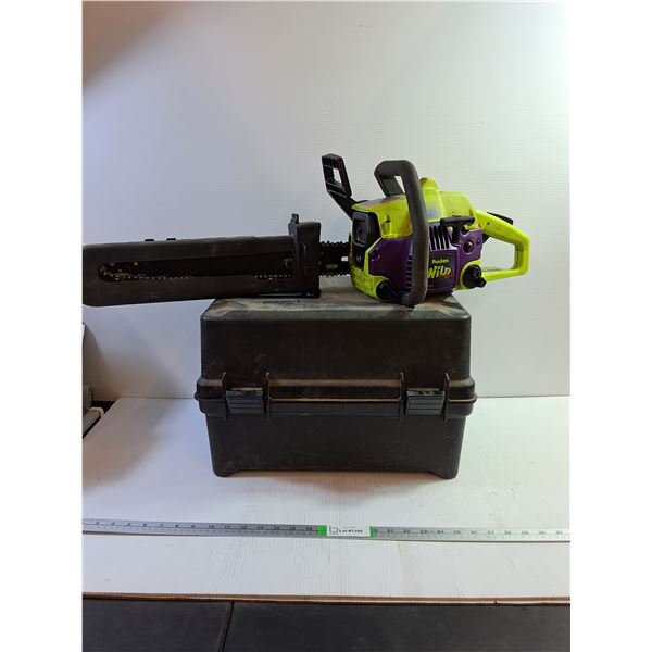 18" Poulan Chainsaw With Carrying Case, Untested, Cannot Ship