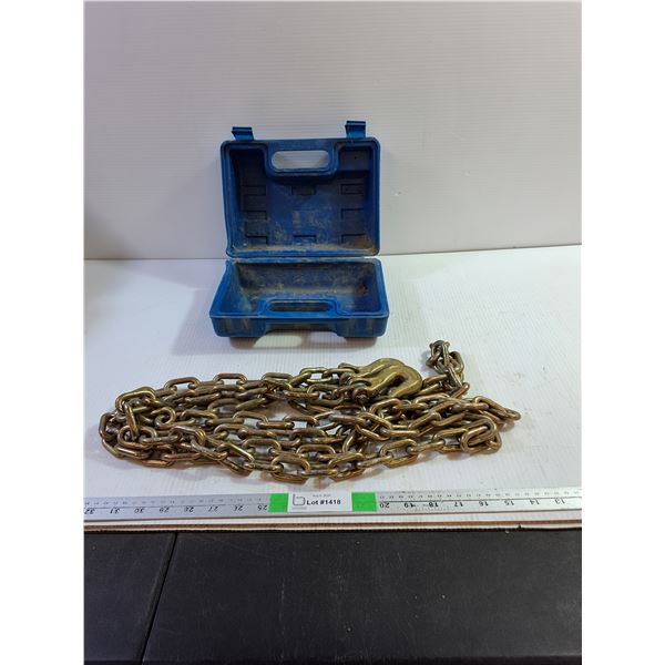14' Chain With Hooks In Carrying Case, Cannot Ship