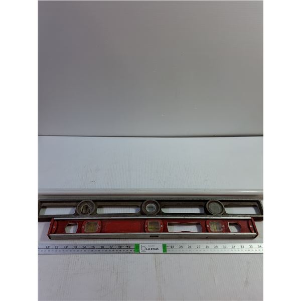 (2) Levels up to 28'' and Shower Curtain Rod 73'', Pickup Only