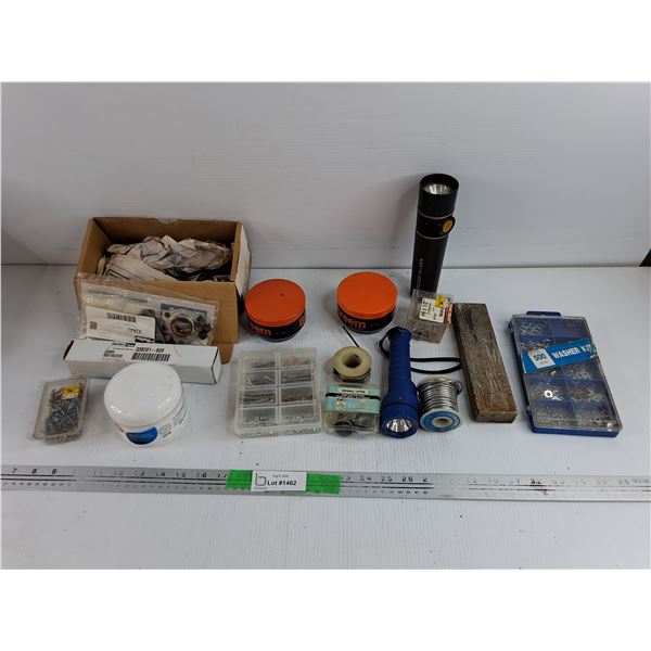 Flashlight, Hardware, Solder, Washer Kit, Misc