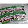 Image 3 : Please Be Respectful Signs - Sealed