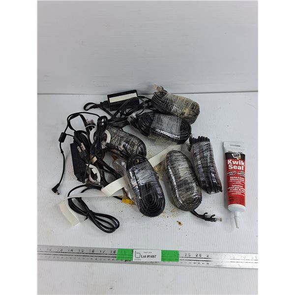 Ethernet Cables & Kwik Seal Adhesive Caulk