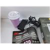 Image 2 : HDMI Wall Plate Extender, Ceiling Light Fixture, Laptop Charger, Cup, Misc