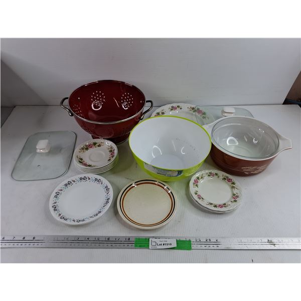 Enamel Strainer, Ceramic Plates, Salad Bowl, Casserole Bowl